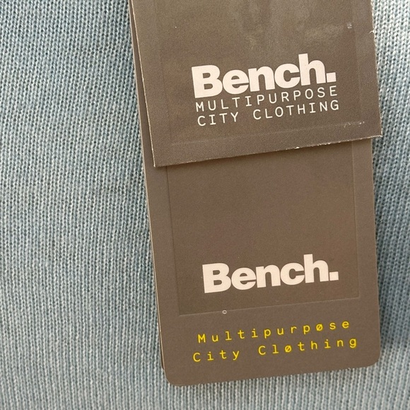 Bench Long Sleeve Cowl Neck Sweater Mini Dress - Light Blue - size Small - Picture 9 of 9